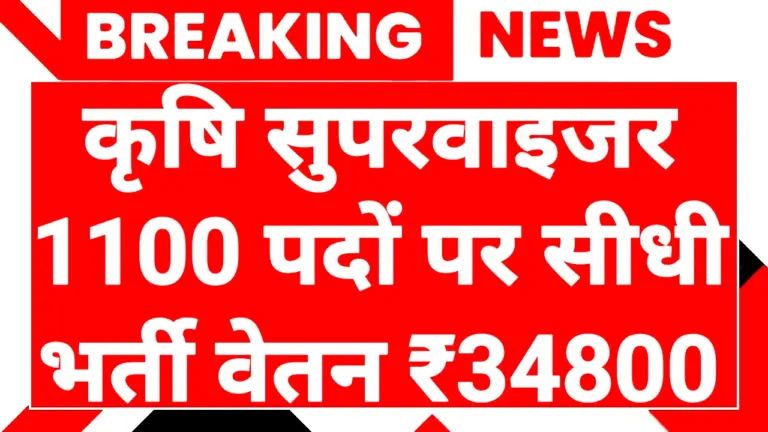 RSMSSB Agriculture Supervisor